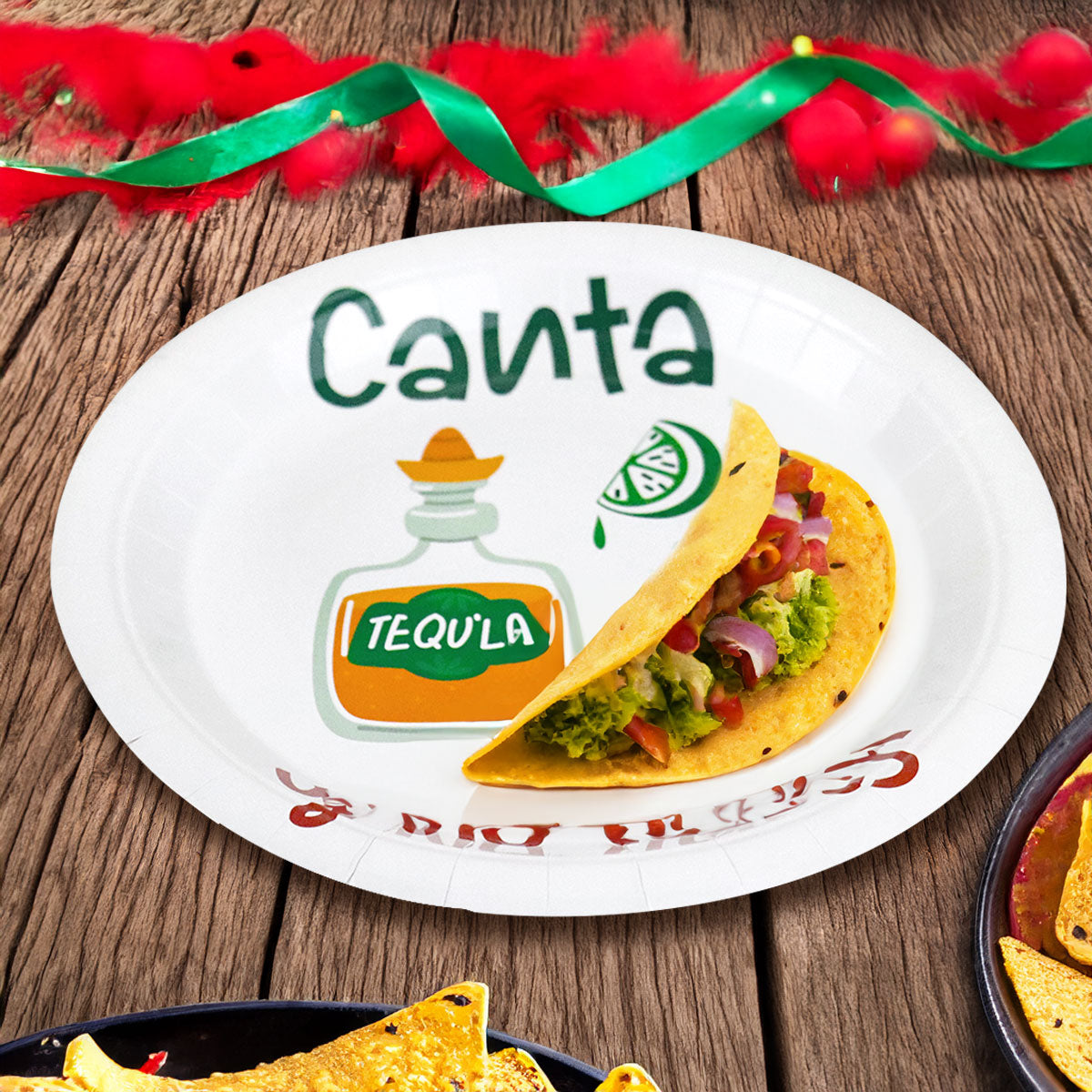 Canta y No Llores, Platos de Cartón, 8 pzas