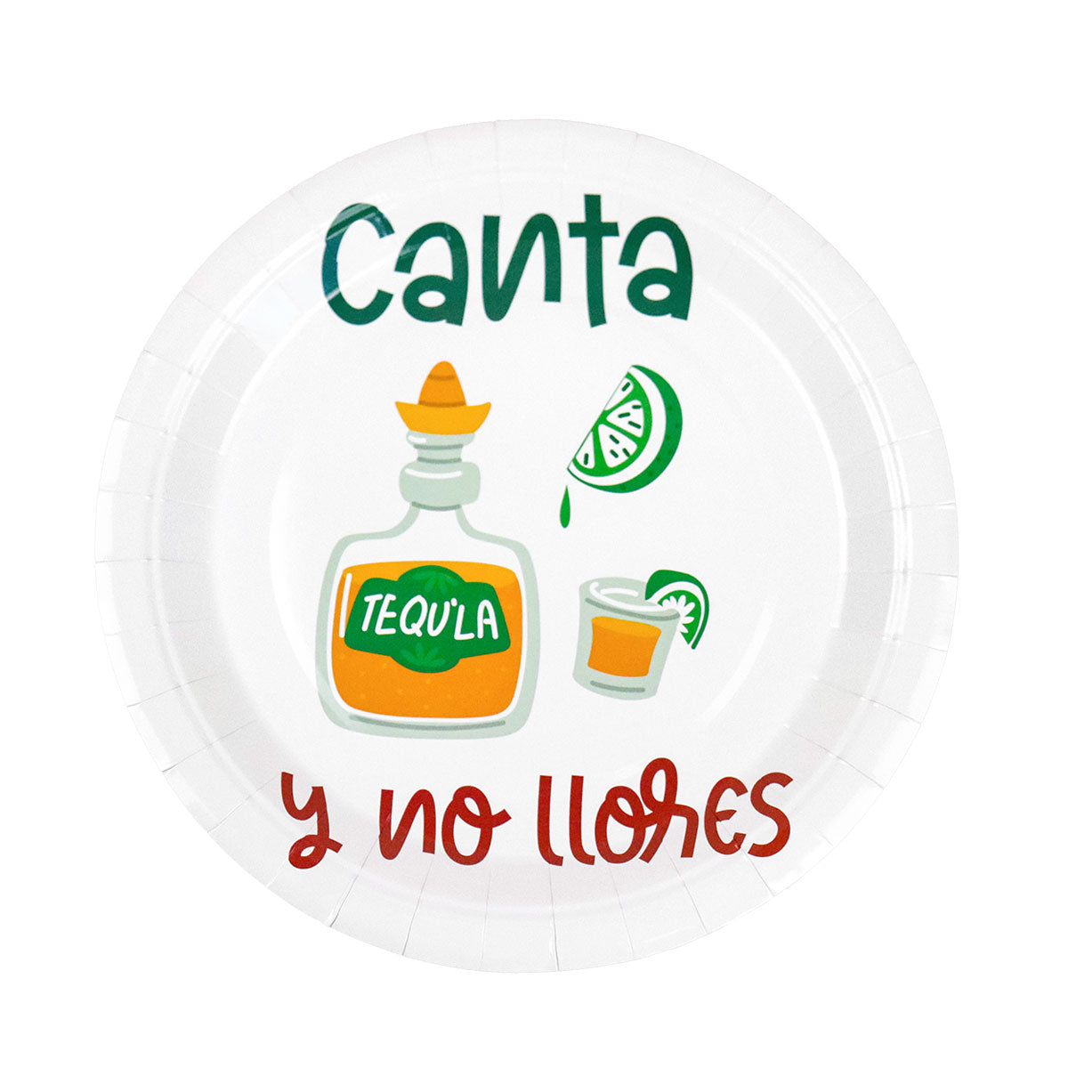 Canta y No Llores, Platos de Cartón, 8 pzas