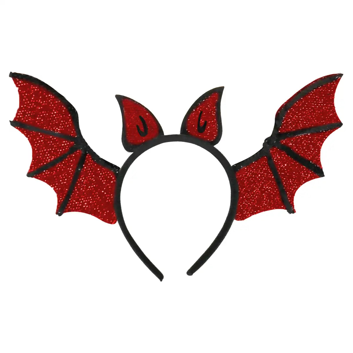 Diadema de Murciélago, Halloween, Color Rojo