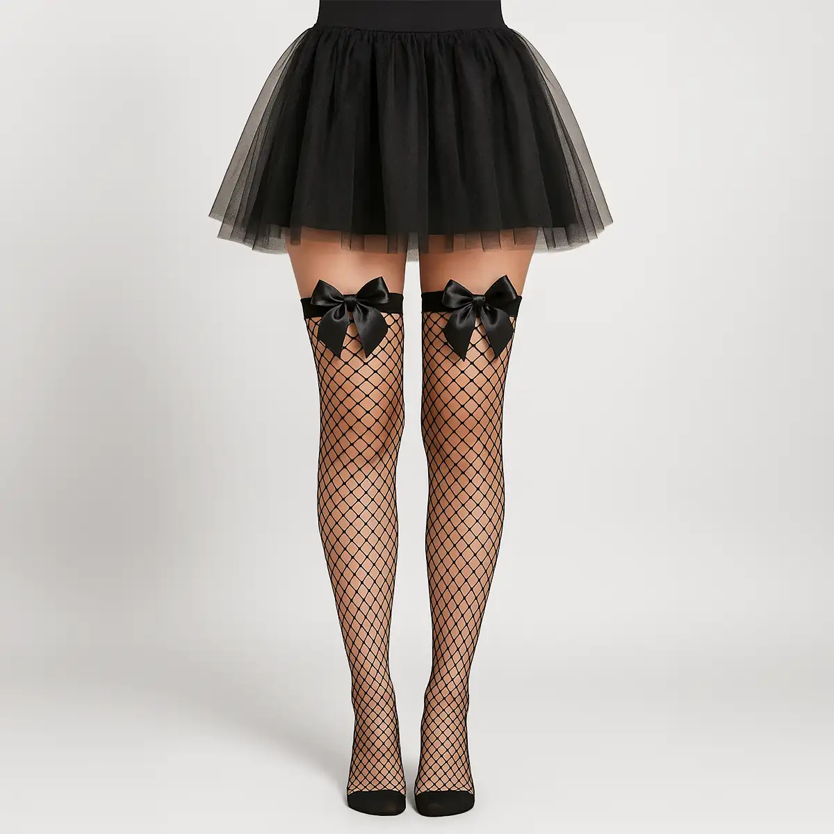 Medias Caladas con Moño para Disfraz, Halloween