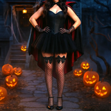 Medias Caladas con Moño para Disfraz, Halloween