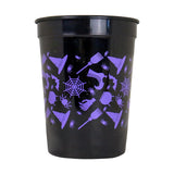Set de Vasos de Halloween, Color Negro y Morado, 5 pzas
