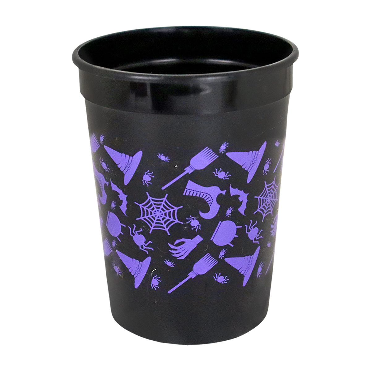 Set de Vasos de Halloween, Color Negro y Morado, 5 pzas