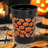 Set de Vasos de Halloween, Color Negro y Naranja, 5 pzas