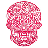 Calavera, Mantel Individual, Color Rosa