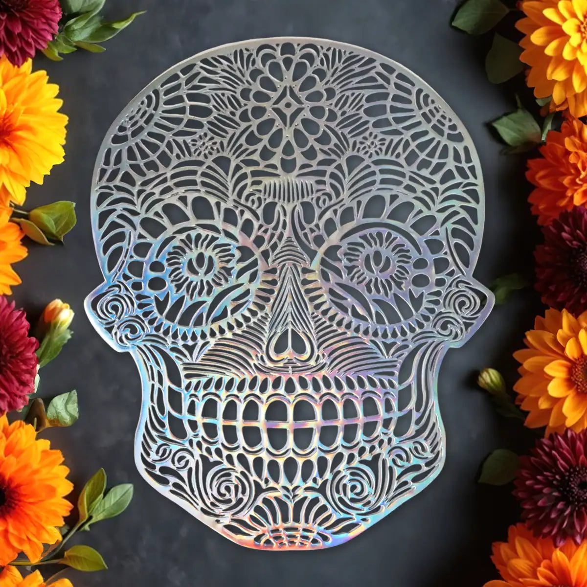 Calavera Tornasol, Mantel Individual