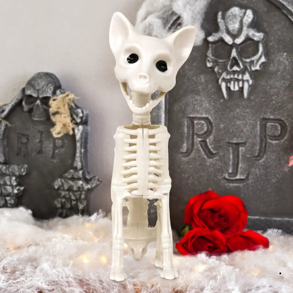 Gatito, Esqueleto para Decoración de Halloween