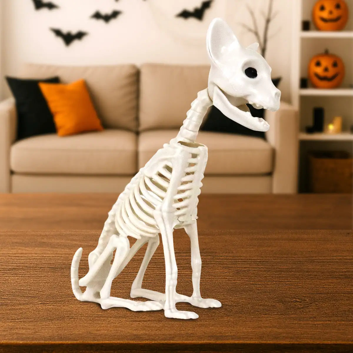 Gatito, Esqueleto para Decoración de Halloween