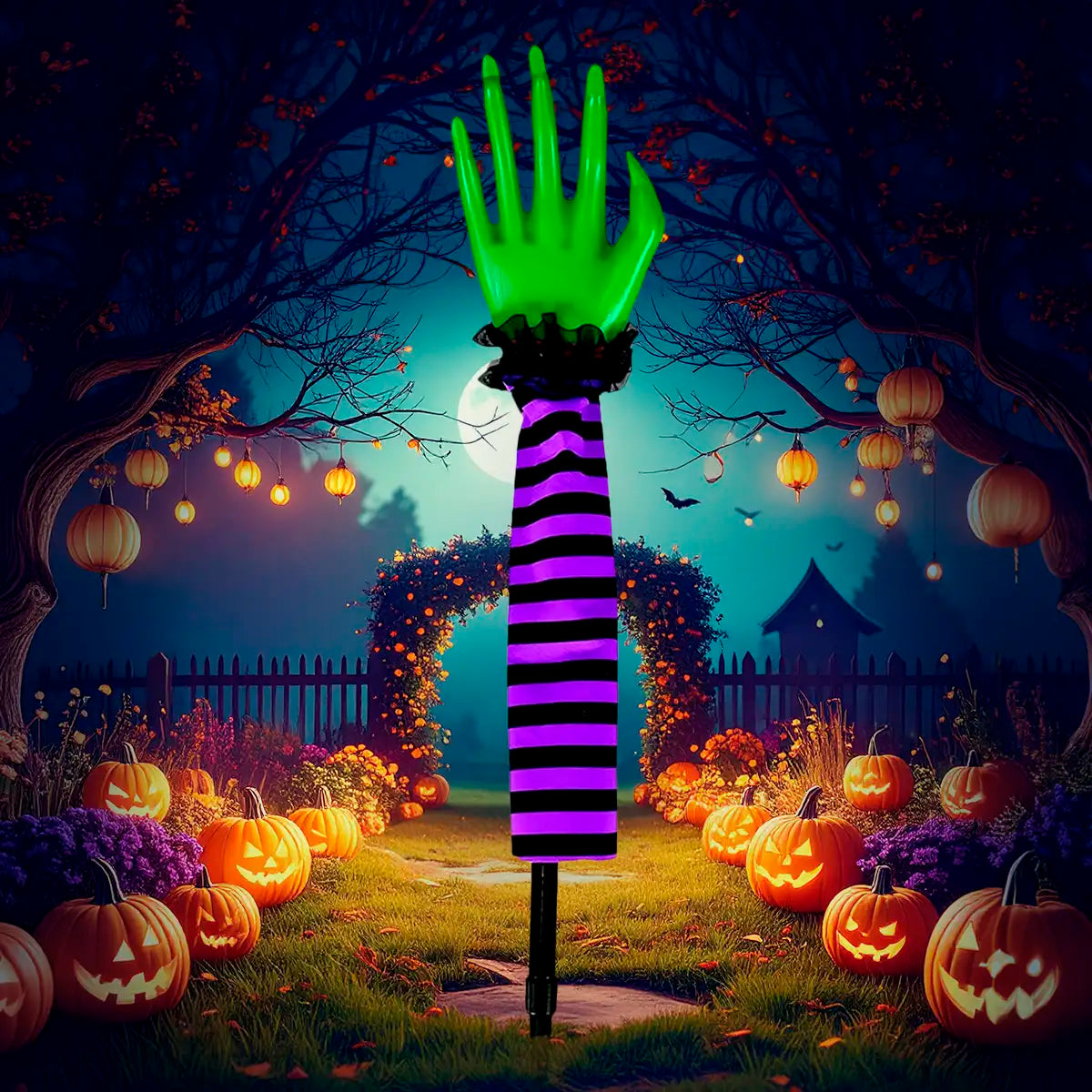 Mano de Bruja, Estaca, Color Morado