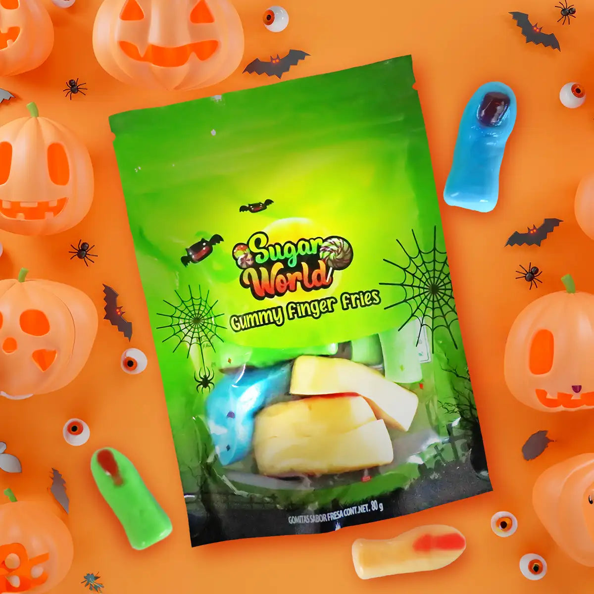 Gomitas de Dedo, Sugar World, 80 g