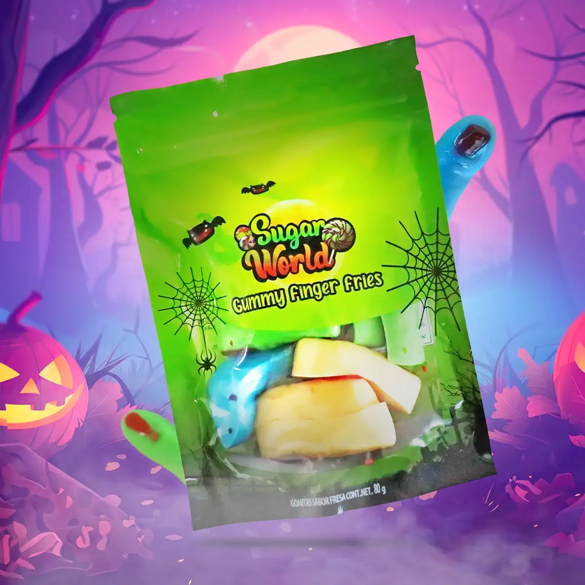Gomitas de Dedo, Sugar World, 80 g
