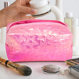 Cosmetiquera, Diseño Estrellas, Color Rosa