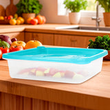 Contenedor Microfresh Cuadrado, Color Aqua 2L
