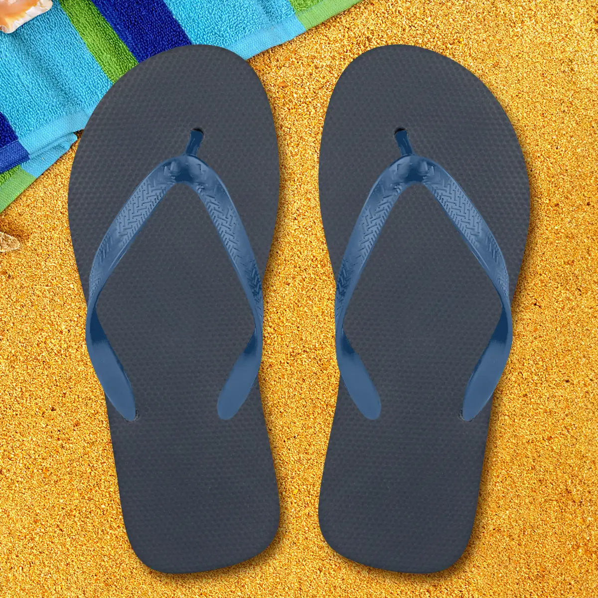 Sandalias, Caballero, Color Azul y Negro