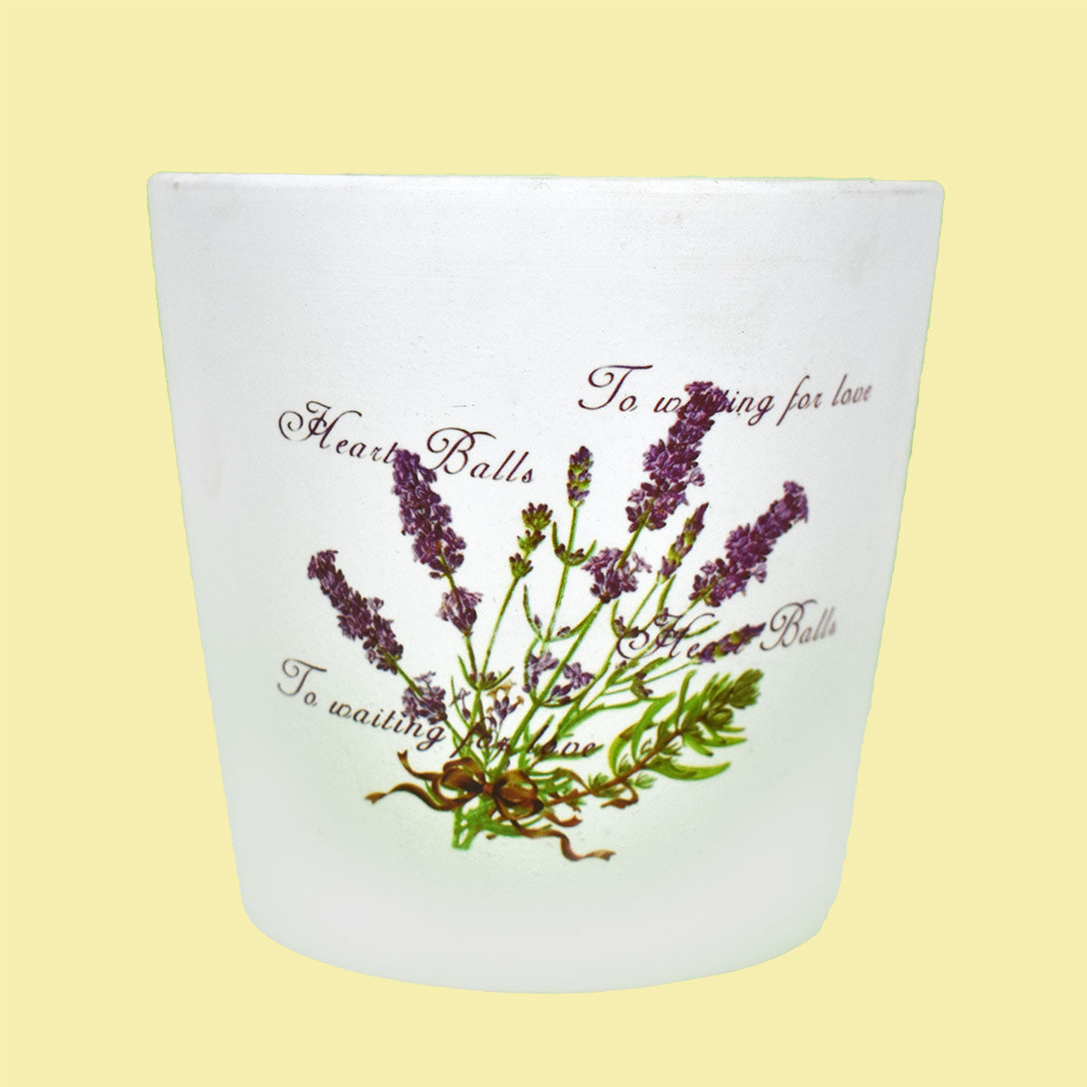 Maceta con Imagen de Flores de Lavanda, Waiting For Love