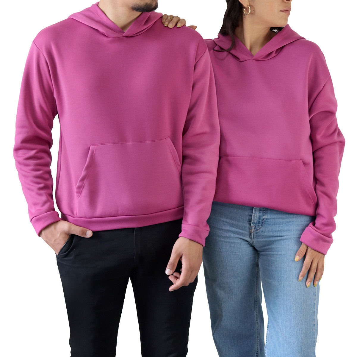 Sudadera con Gorro Essential Unisex, Fucsia