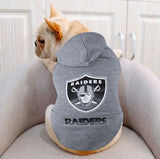 Sudadera de los Raiders para Perro, Gris