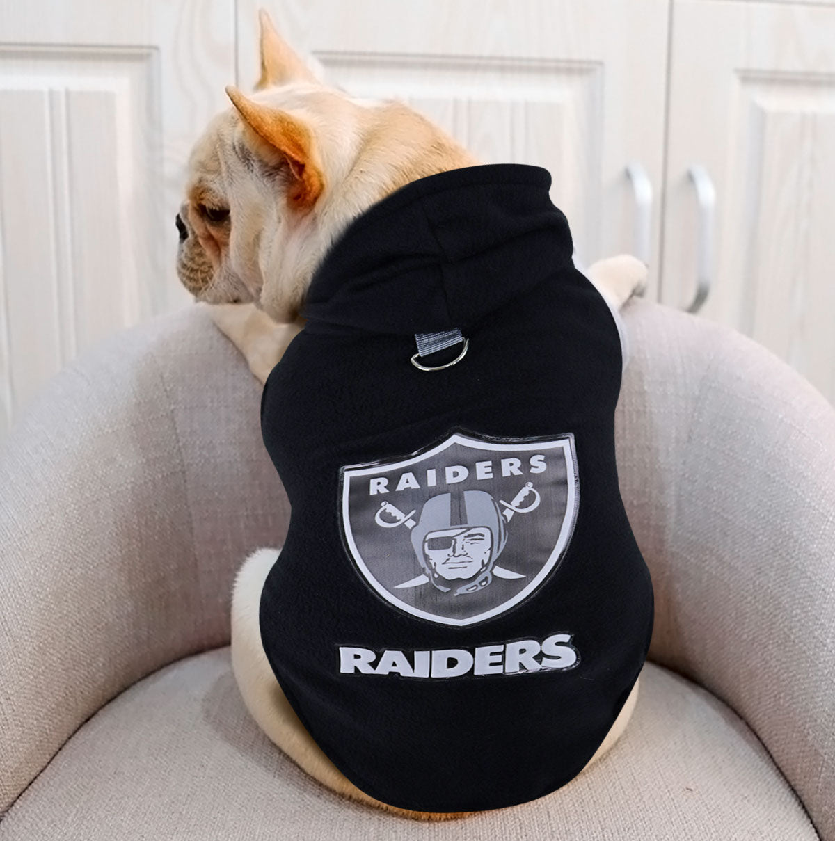 Sudadera de los Raiders para Perro, Negro