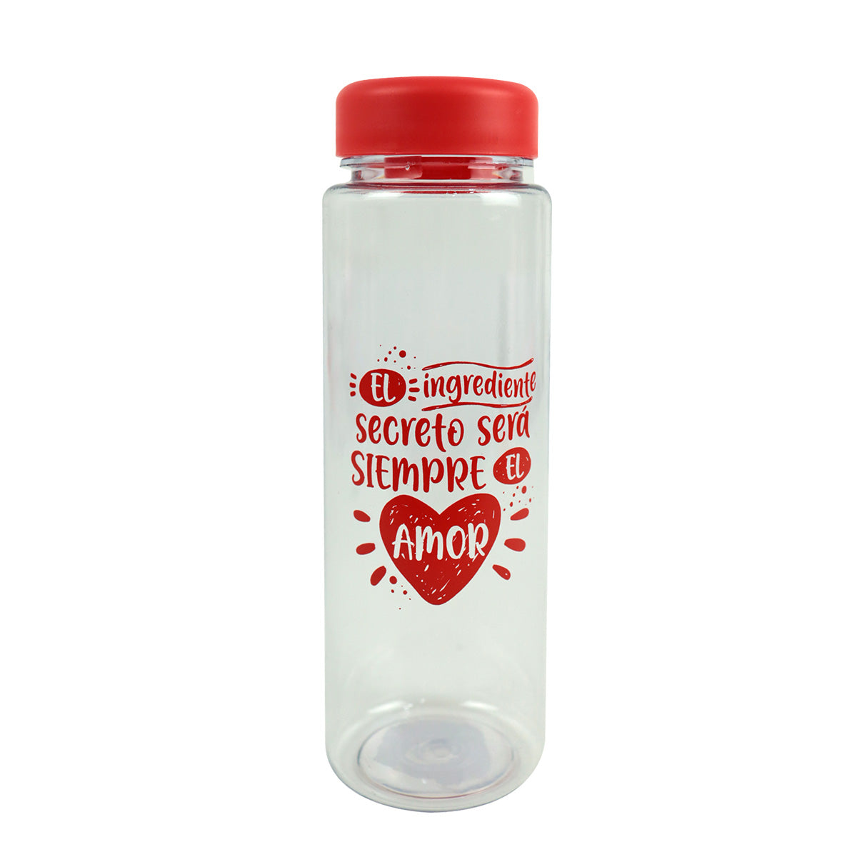 Botella para agua El Ingrediente Secreto será Siempre el Amor 19x6cm