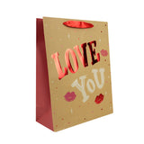 Bolsa Kraft para regalo Love You