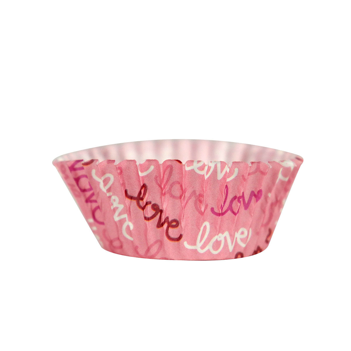 Set de 20 Capacillos para Cupcakes LOVE Color Rosa