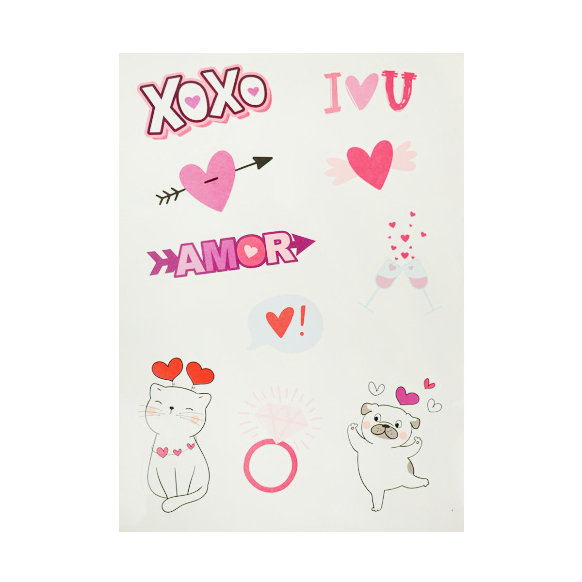 Stikers decorativos San Valentín