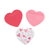 Set de notas adhesivas en forma de corazón 8cm 3 piezas