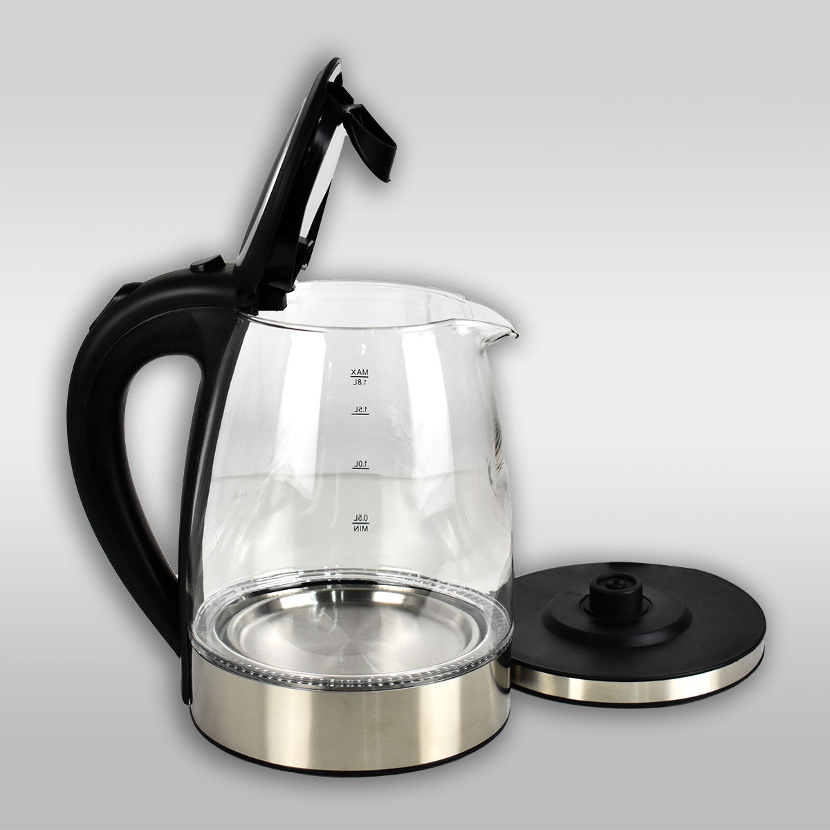 Tetera Eléctrica de Cristal 1.8 Litros
