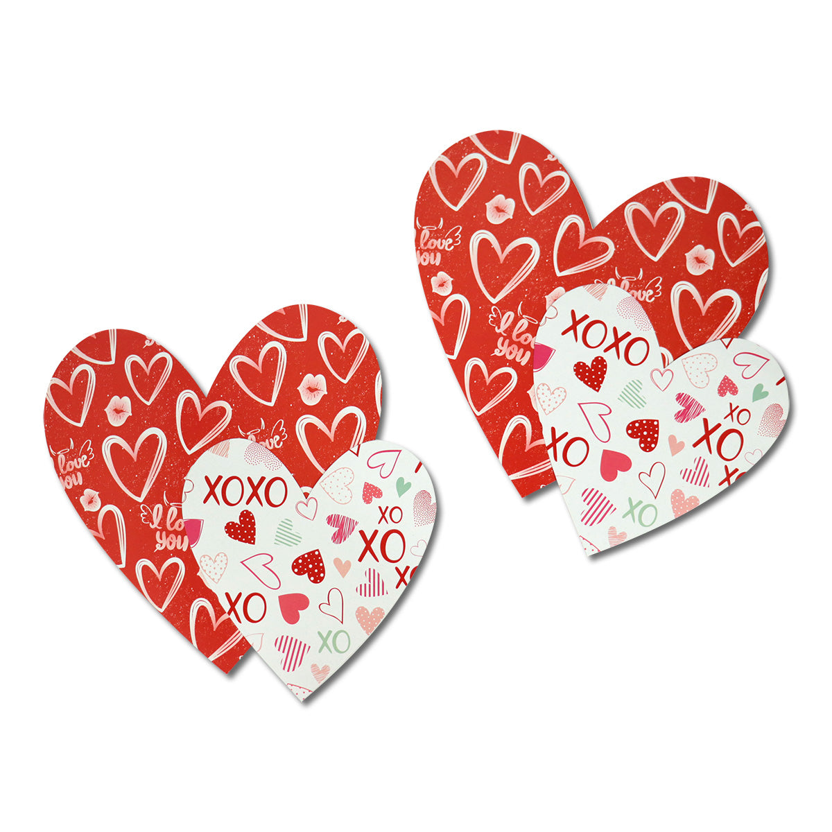 Set de 4 Corazones Decorativos