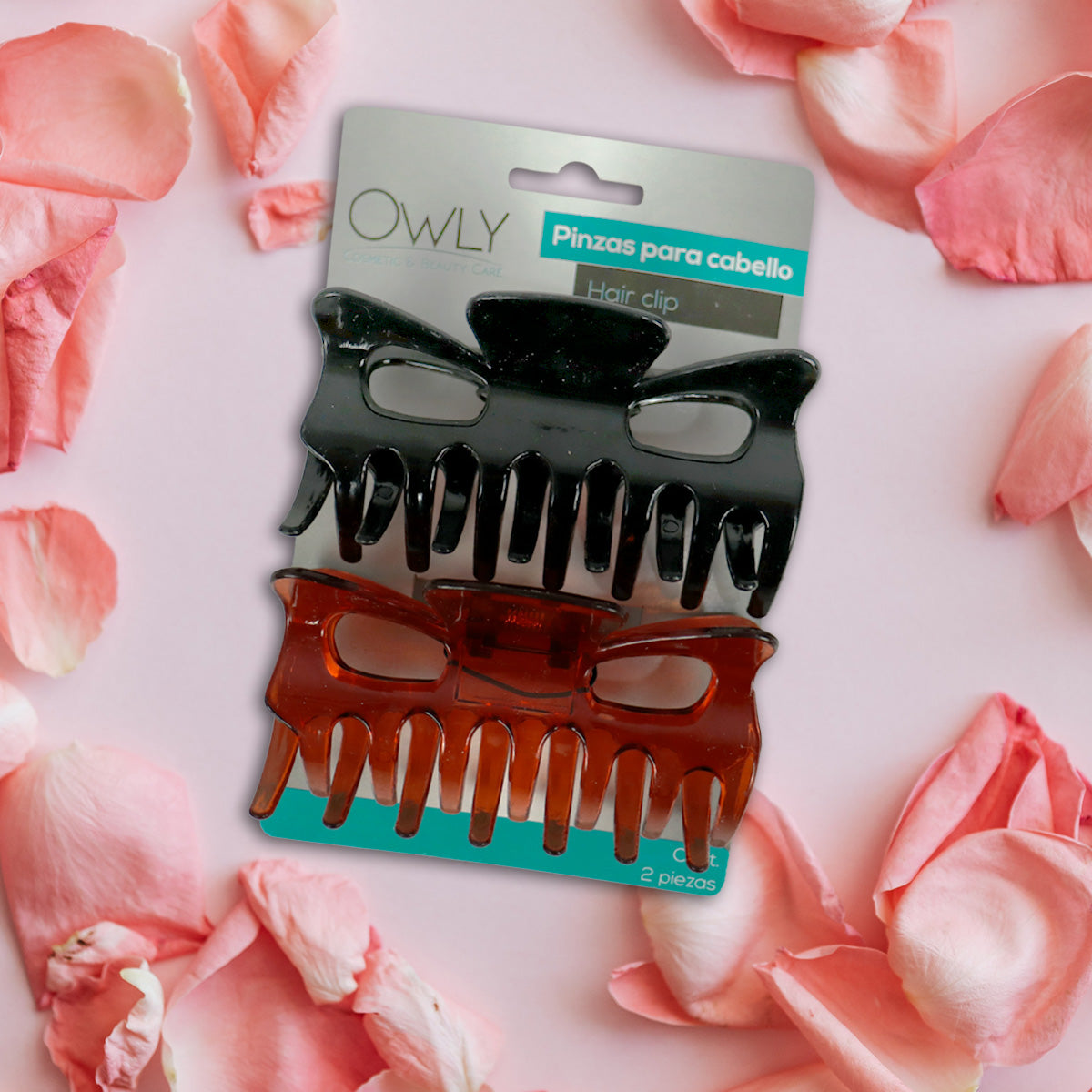 Set de 2 Pinzas para Cabello Owly