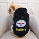 Sudadera de los Steelers para Perro, Negro