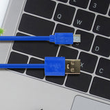 Cable Micro USB color Azul Rey