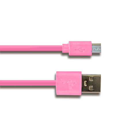 Cable Micro USB color Rosa