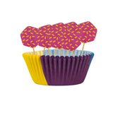 Set de 20 Capacillos Arcoiris para Cupcakes