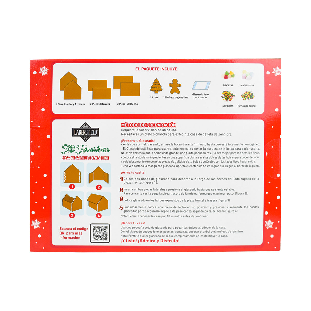 Casa de Jengibre Navideña Barkersfield, 795g