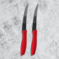 Set de Cuchillos Resistentes, 2 Piezas, Color Rojo