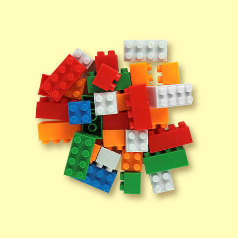 Bloques de Colores en Cubeta, 60 piezas