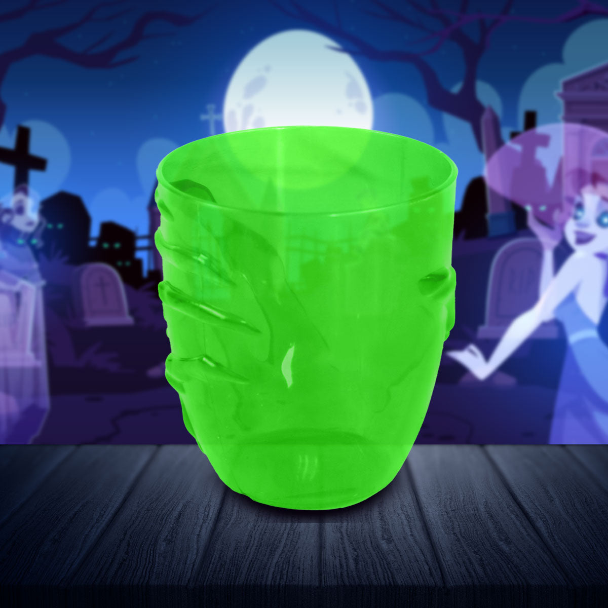 Vaso Zombie de Plástico Verde