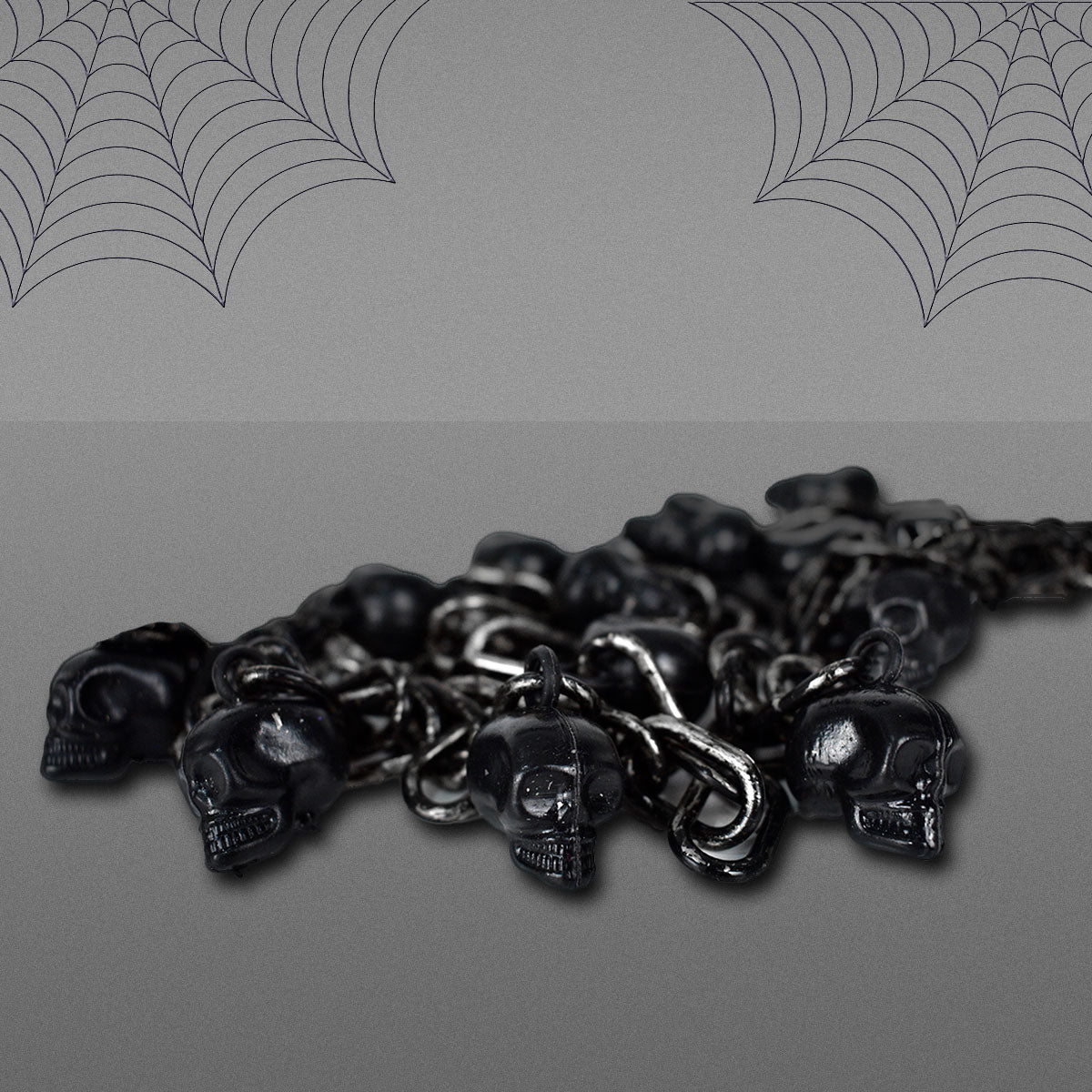 Calavera, Cadena Decorativa, Color Plata