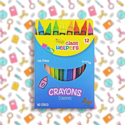 Crayones de Colores, 12 Piezas