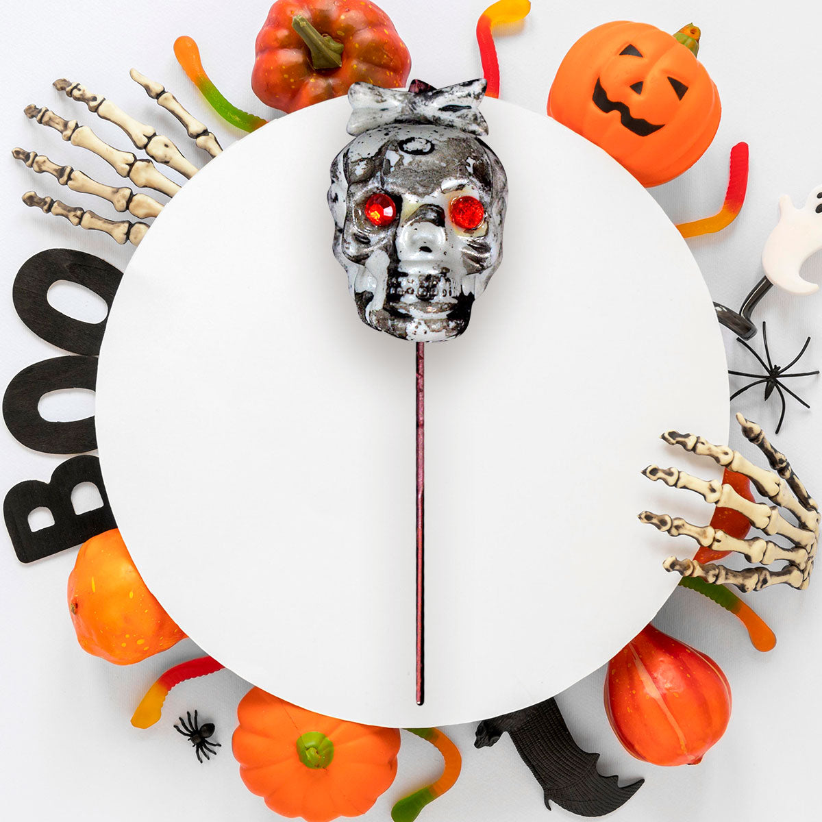 Halloween Picks de Calavera, 3 piezas