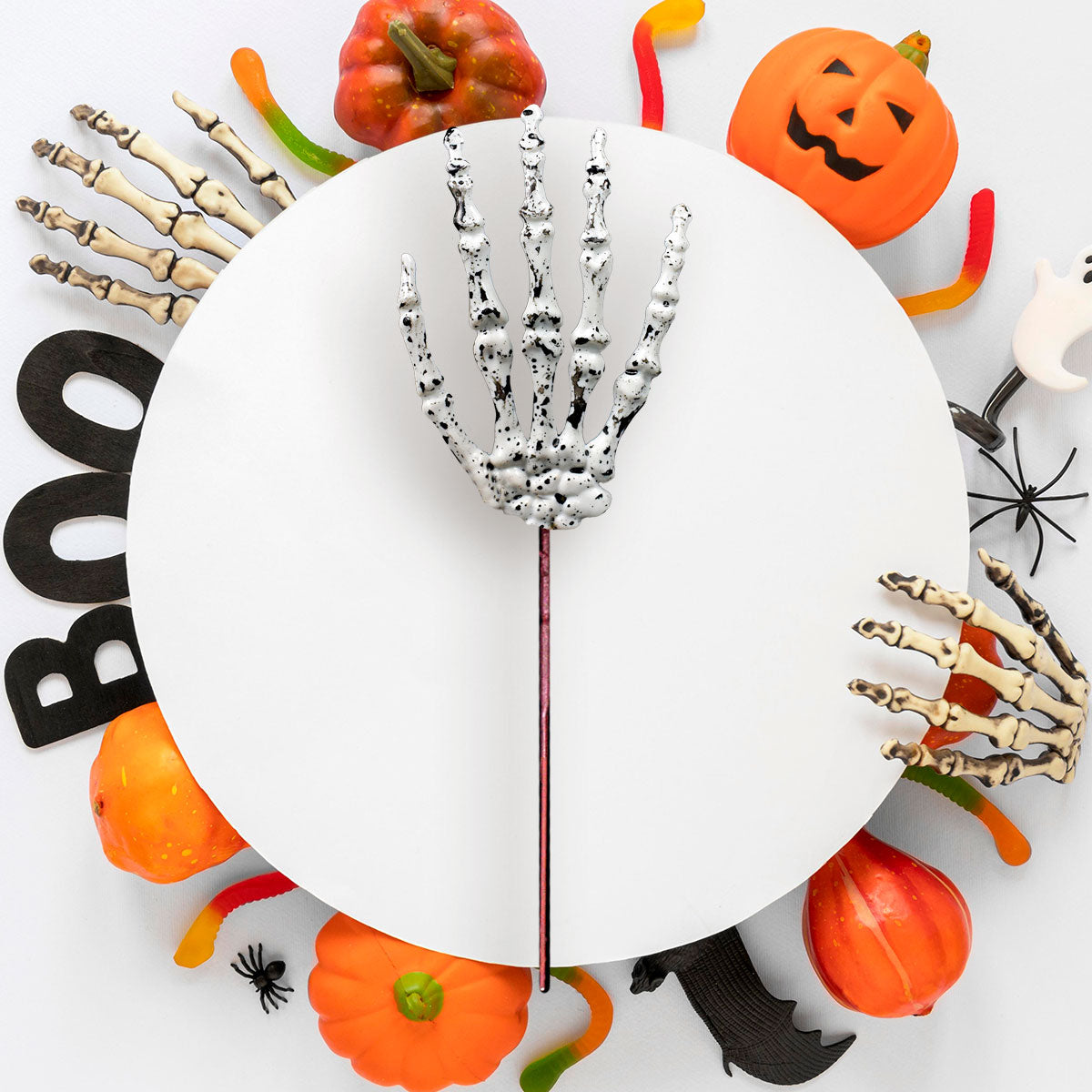 Halloween Picks de Mano de Calavera, 3 Piezas