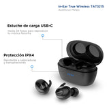 Audífonos Philips, In-Ear True Wireless TAT3215 Negro