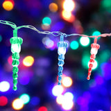 Serie de Luces de Colores en Forma de Cristal de Hielo, 3m