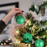 Kit de 3 Esferas Navideñas, Color Verde