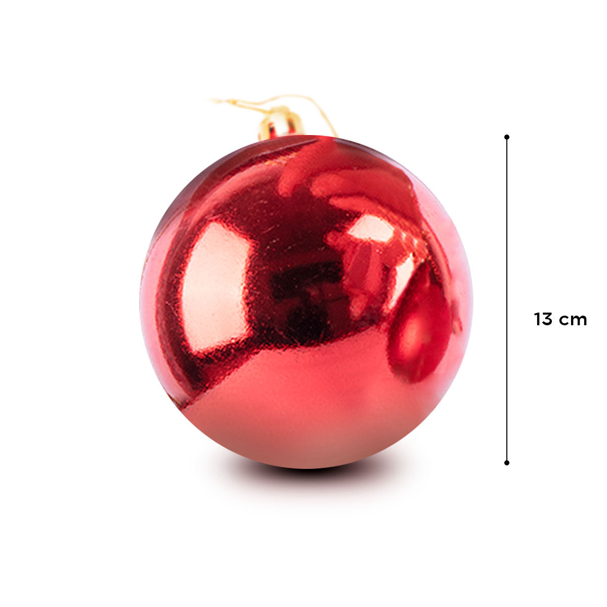 Esfera Navideña Jumbo color Rojo Brillante