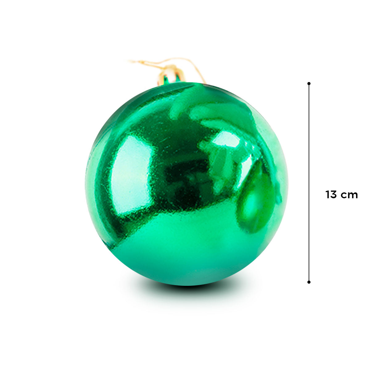 Esfera Navideña Jumbo color Verde Brillante