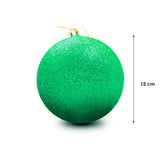 Esfera Navideña Jumbo color Verde con Diamantina