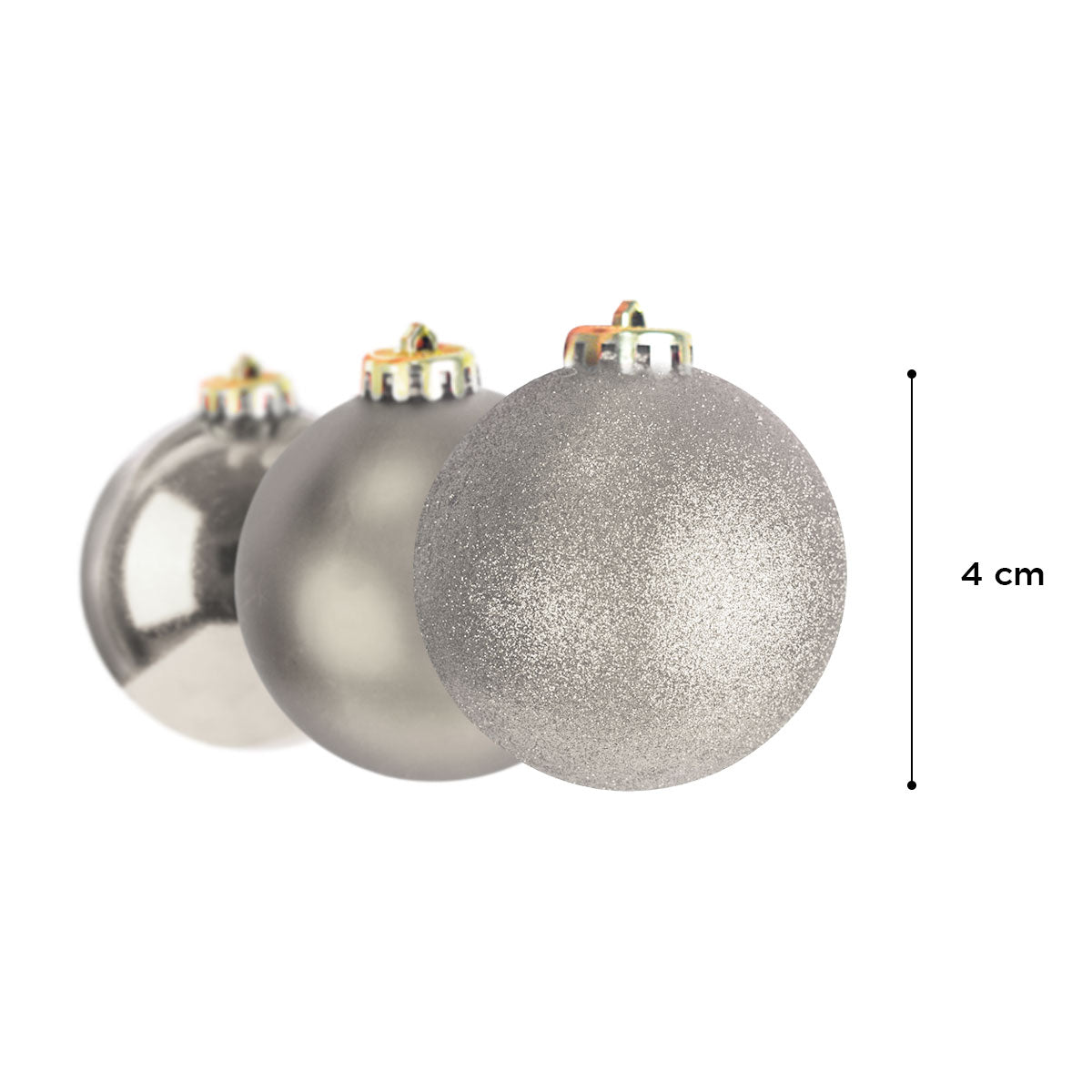 Esferas Navideñas Color Arena, 9 piezas