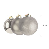 Esferas Navideñas Color Arena, 9 piezas